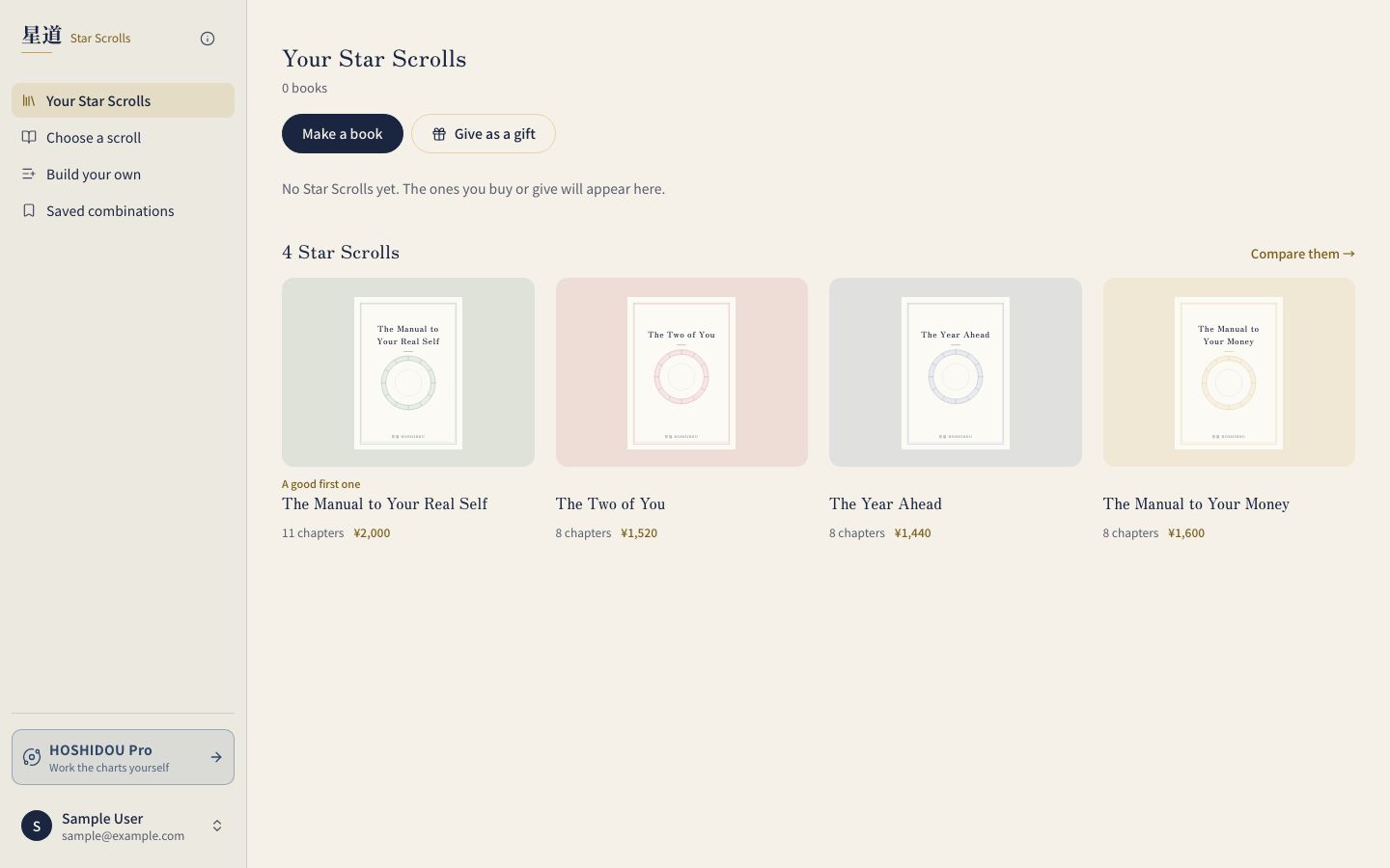 Report area and book list