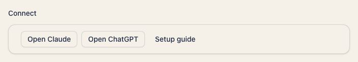 Connected AI app settings