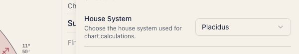 House system selector